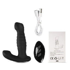 7 Speed Vibrating Anal Vibrator with Thrusting Function & Remote Control