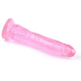 8.3'' Clear Pink Realistic Dildo with Suction Cup