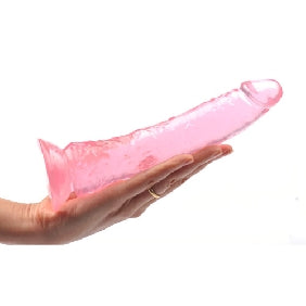 8.3'' Clear Pink Realistic Dildo with Suction Cup