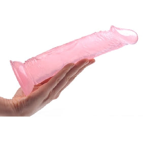 8.7'' Clear Pink Realistic Dildo with Suction Cup