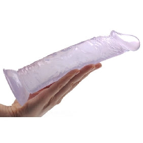 8.7'' Clear Purple Realistic Dildo with Suction Cup