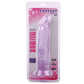 8.7'' Clear Purple Realistic Dildo with Suction Cup