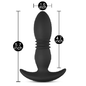 8 Speed Anal Vibrator with Thrusting Function & Remote Control