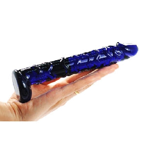 7.4" Glass Dildo in Blue