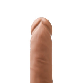 Brown 10 Function Vibrating and Thrusting Dildo